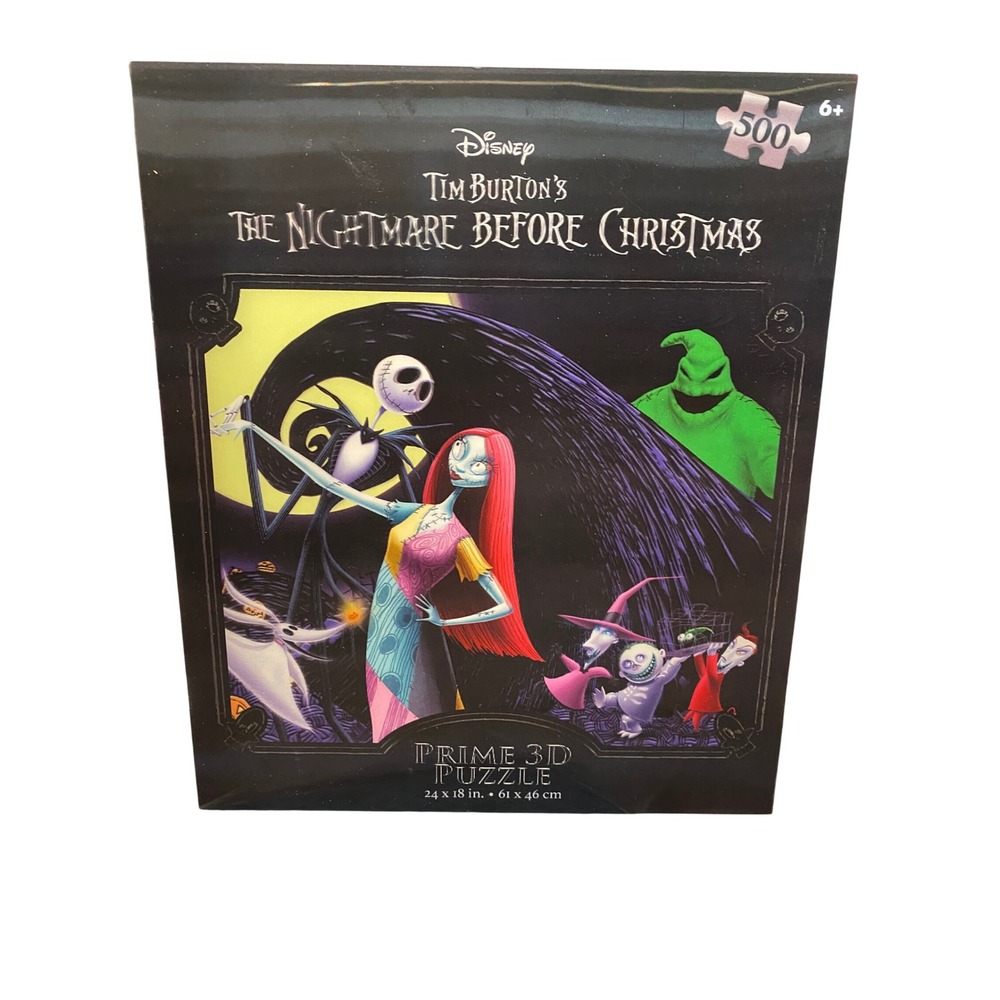 Disney Tim Burton The Nightmare Before Christmas 500 Piece 3D Puzzle Jack‎ Sally